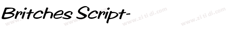 Britches Script字体转换